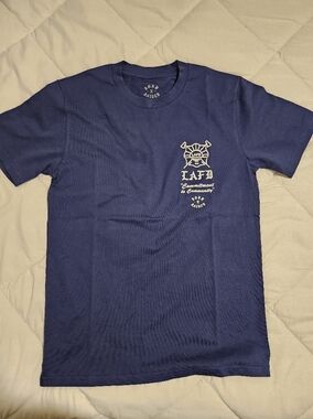 Born And Raised Navy Blue LAFD Graphic Tee NWOT